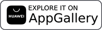 Logo Huawei App gallery. Download in Appgallery